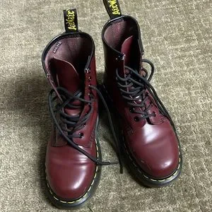 Martens Shoes Cherry Red Doc Martens Poshmark - Main Image
